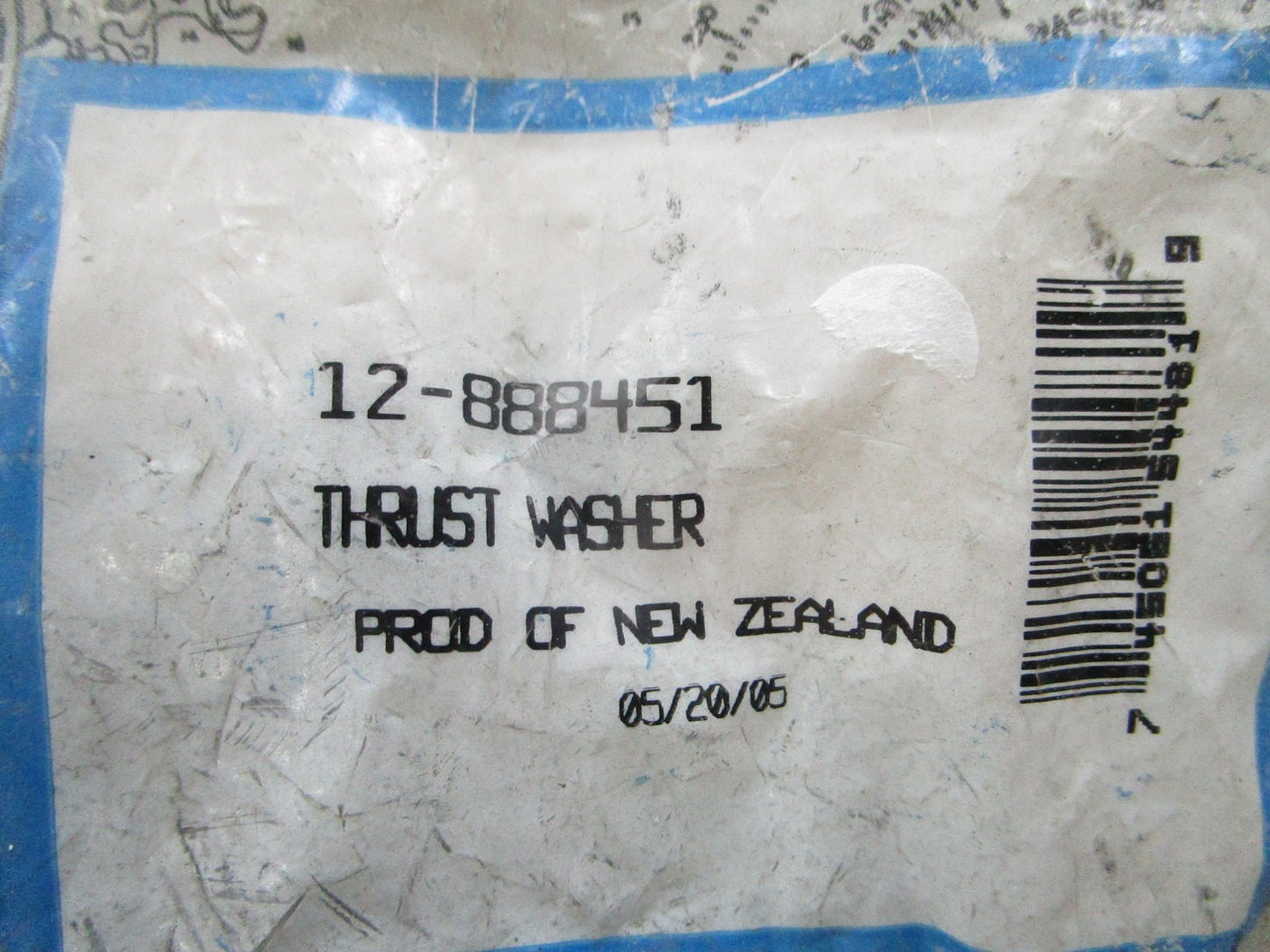 NEW OEM Mercury Quicksilver 12-888451 Thrust Washer 0810