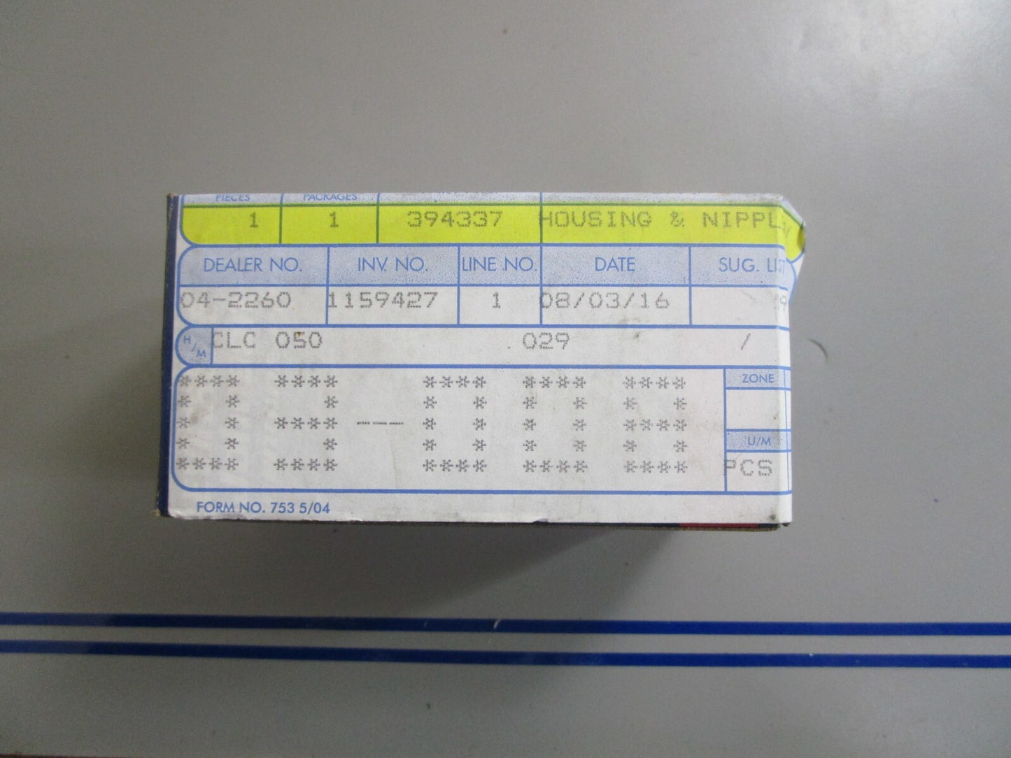 *NEW OEM* 0810 OMC Johnson Evinrude Housing & Nipple Assembly 394337 0394337