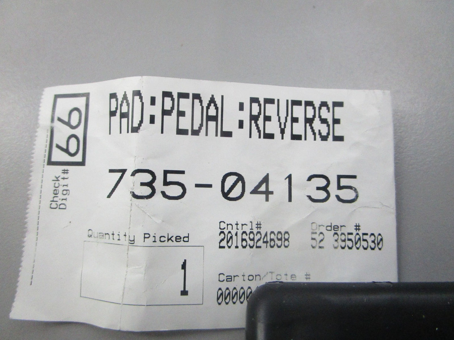NEW OEM 735-04135 MTD Reverse Pedal Pad 0810