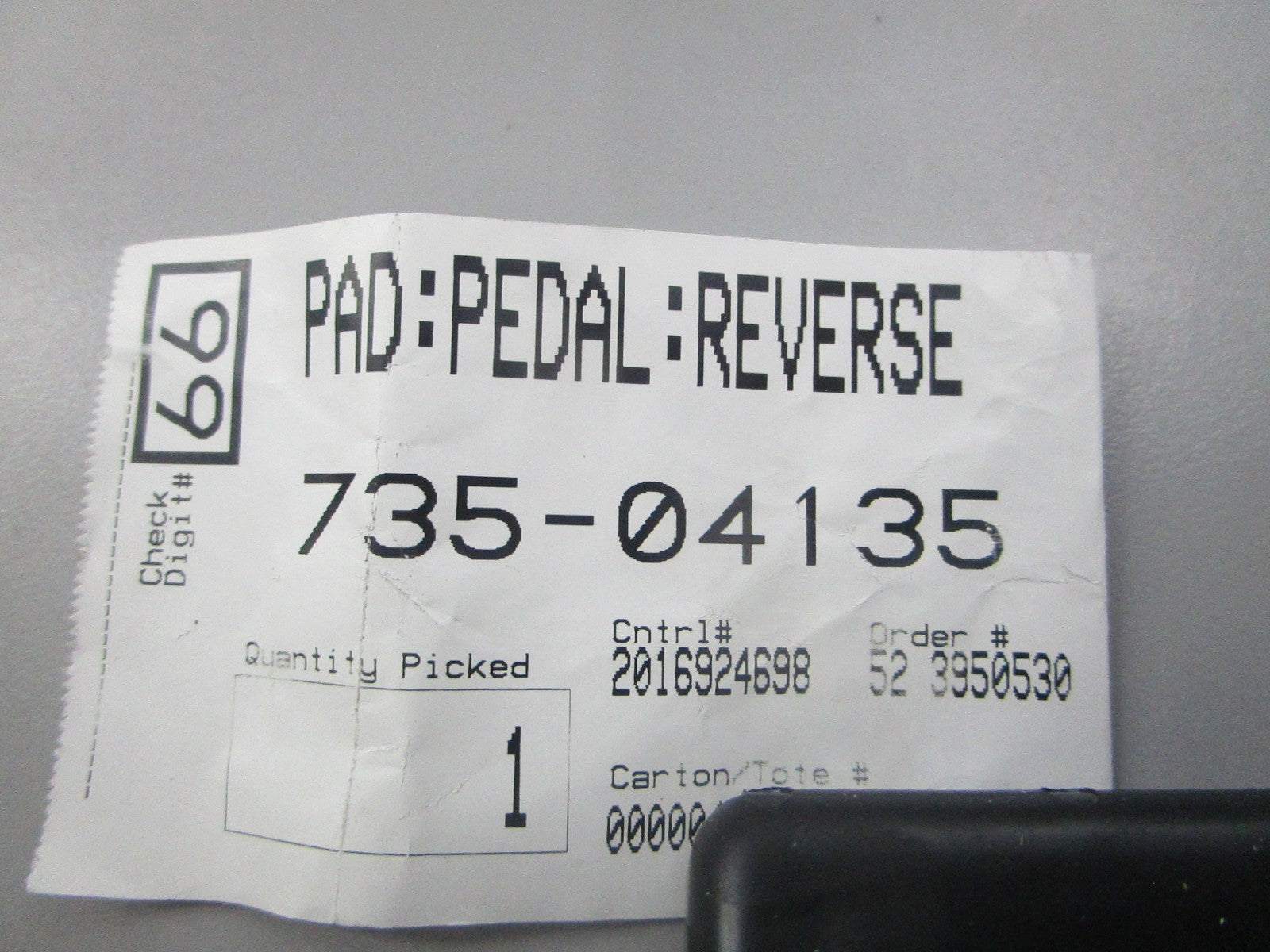 NEW OEM 735-04135 MTD Reverse Pedal Pad 0810