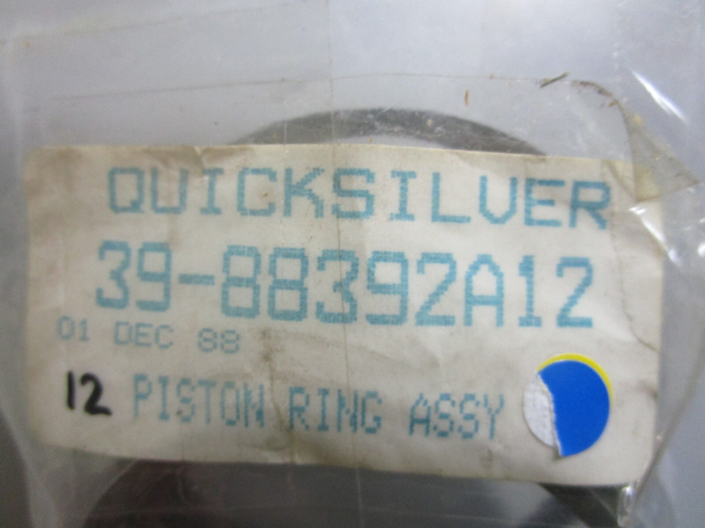 *NEW OEM* 0810 Mercury Quicksilver 12 Piston Ring Assembly 39-88392A12