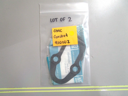 *NEW OEM* (LOT OF 2) 0750 OMC Johnson Evinrude GASKET 910102 0910102