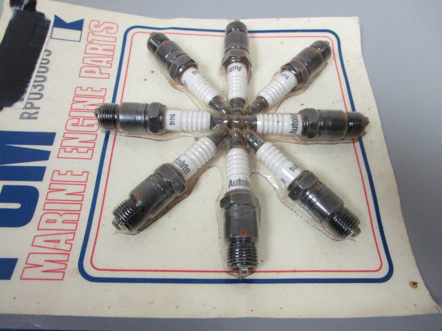 NEW OEM RP030003 Pleasure Craft Marine PCM Autolite #144 Spark Plug Set 0720