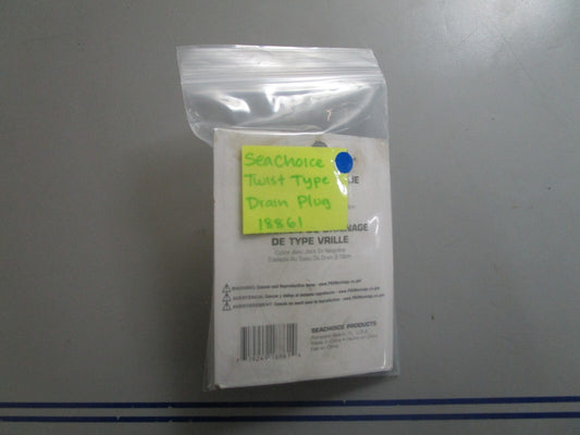 *NEW* 0810 Seachoice Twist & Type Drain Plug 18861