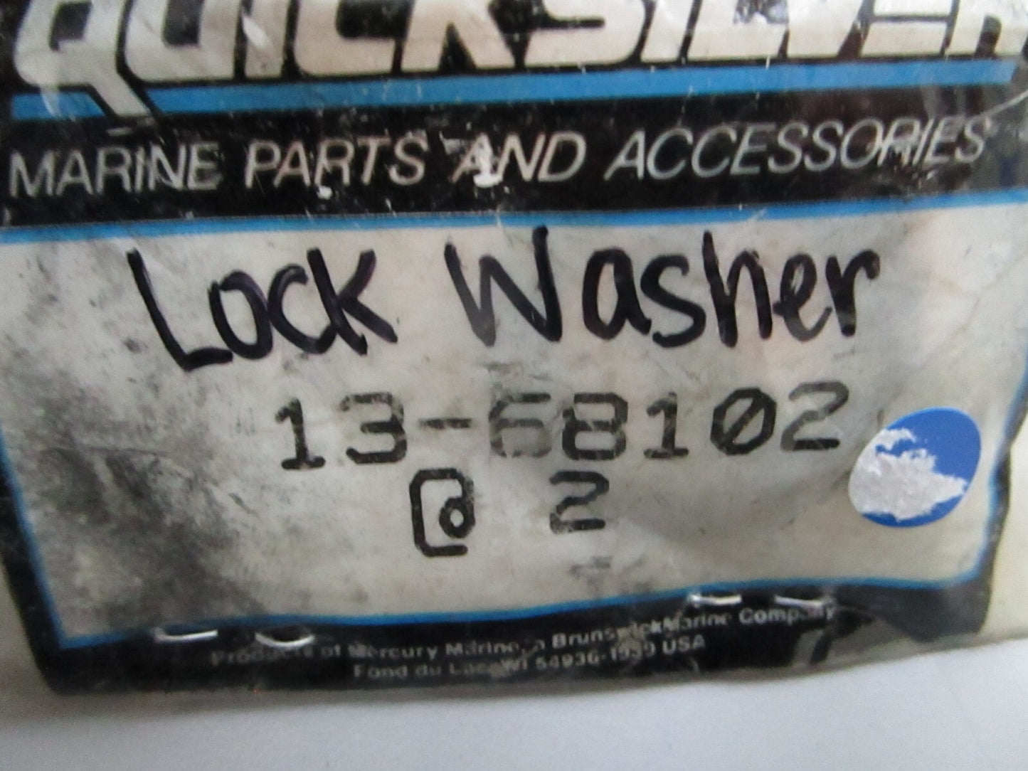 *NEW OEM* (LOT OF 2) 0810 Mercury Quicksilver Lock Washer 13-68102