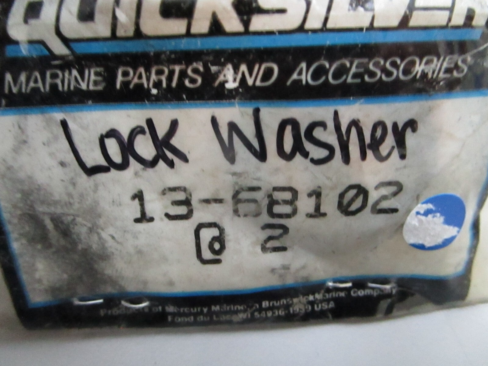 *NEW OEM* (LOT OF 2) 0810 Mercury Quicksilver Lock Washer 13-68102