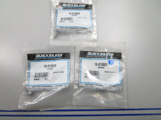 *NEW OEM* (LOT OF 3) 0810 Mercury Quicksilver Screw 10-878609