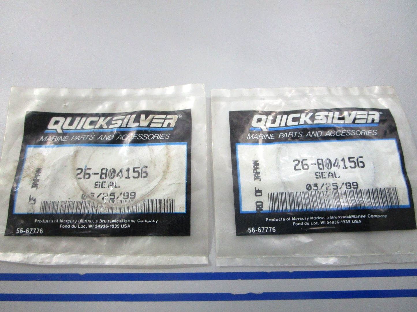 NEW OEM (LOT OF 2) 26-804156 Mercury Quicksilver Seal 0810