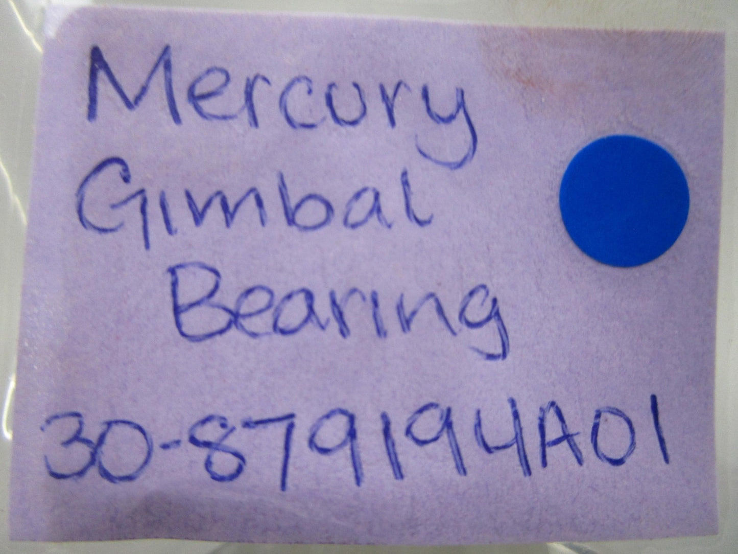 *NEW OEM* 0810 Mercury Quicksilver Gimbal Bearing 30-879194A01