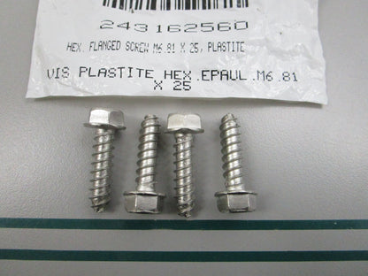 NEW (LOT OF 4) 243162560 Sea-Doo Hex. Flange Screw 0810