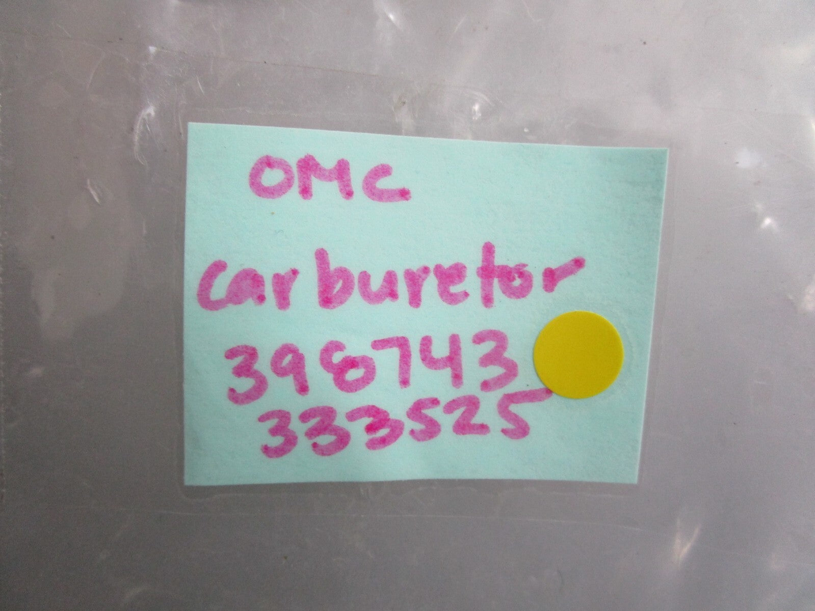 *NEW OEM* (LOT OF 2) 0820 OMC Johnson Evinrude Carburetor 398743 333525