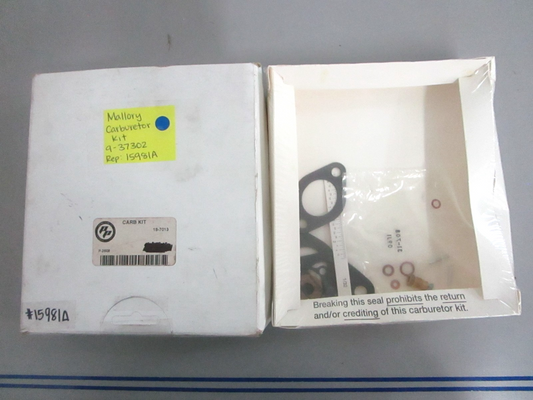 *NEW* 0820 Mallory Carbretor Kit 9-37302 Replaces: 15981A