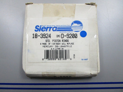 *NEW* 0810 Sierra Standard Piston Rings 18-3924 Replaces: 39-18487A12