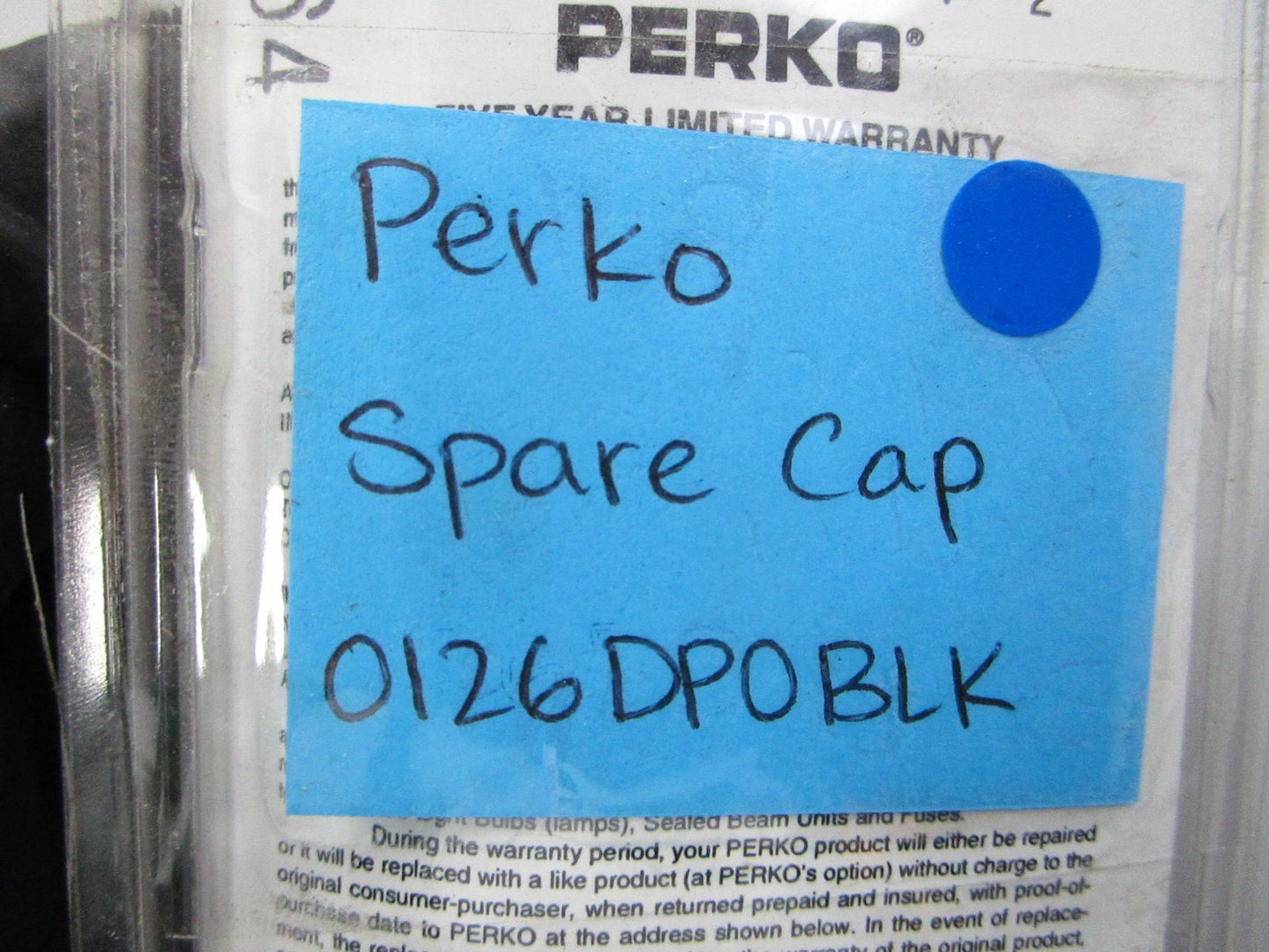 NEW 0126DP0BLK Perko Spare Cap 0810