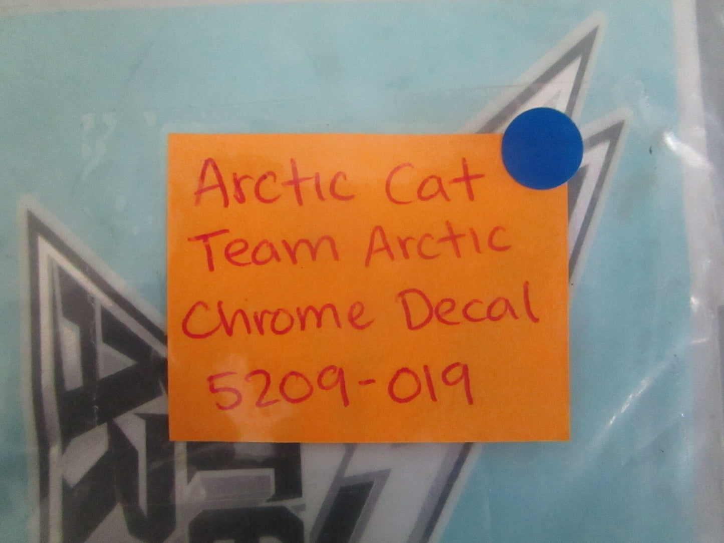 *NEW OEM* 0820 Arctic Cat Team Arctic Chrome Decal 5209-019