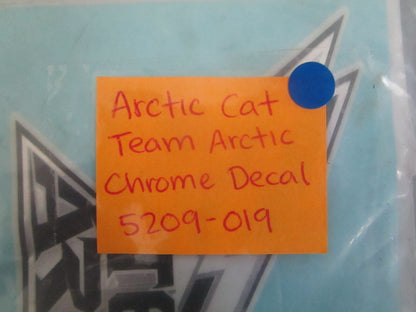 *NEW OEM* 0820 Arctic Cat Team Arctic Chrome Decal 5209-019