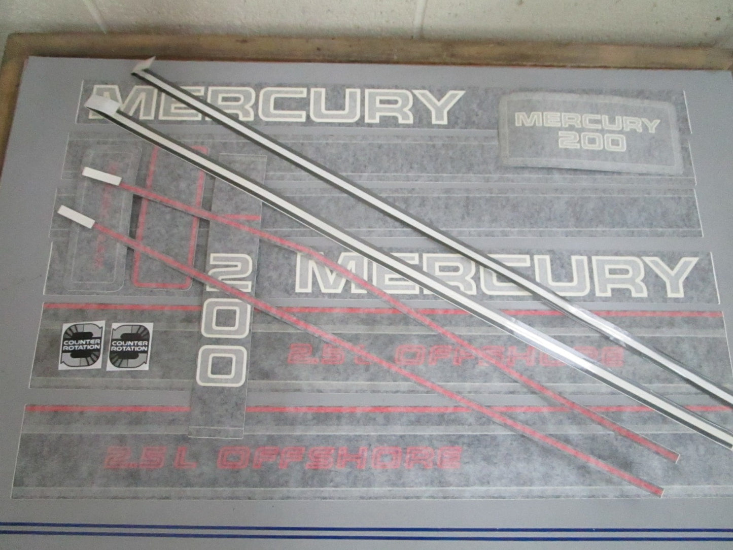 *NEW OEM* 0820 Mercury Quicksilver ME200XL Decal Set 37-808562A94