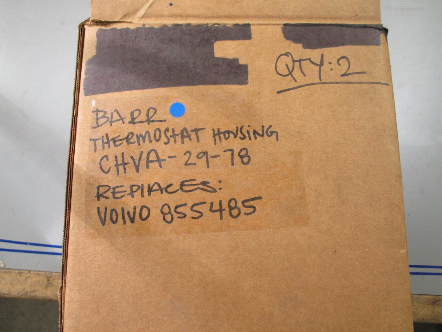 *NEW* 0820 Barr Thermostat Housing CHVA-29-78 Replaces: Volvo 855485