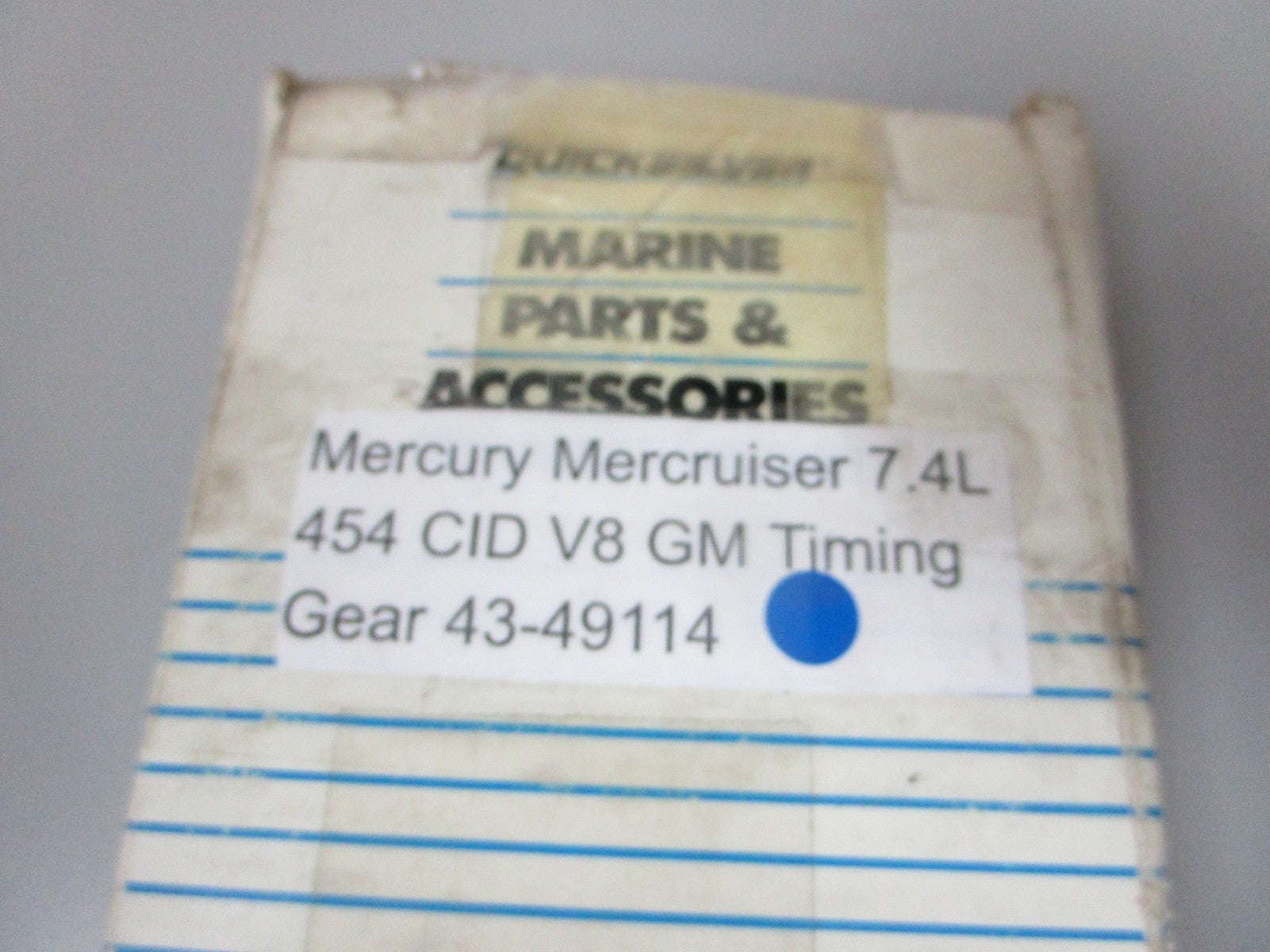 *NEW OEM* 0720 Mercury Mercruiser 7.4L 454 CID V8 GM Timing Gear 43-49114