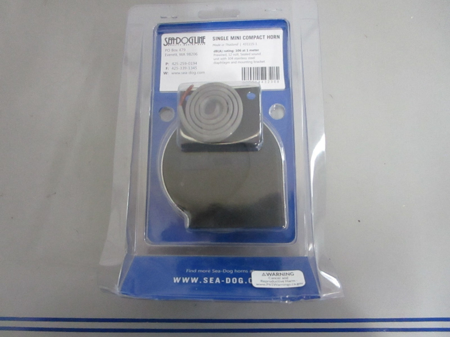 *NEW OEM* 0820 SeaDog Single Mini Compact Horn 431115-1