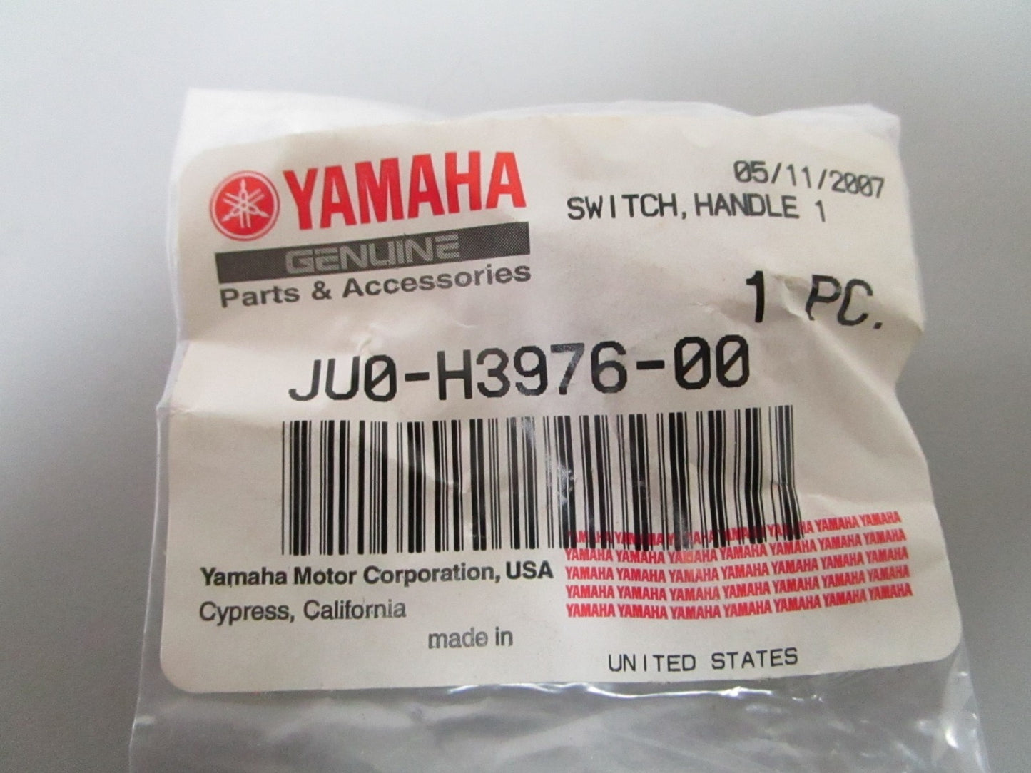 NEW OEM JU0-H3976-00-00 Yamaha Handle Switch 0810