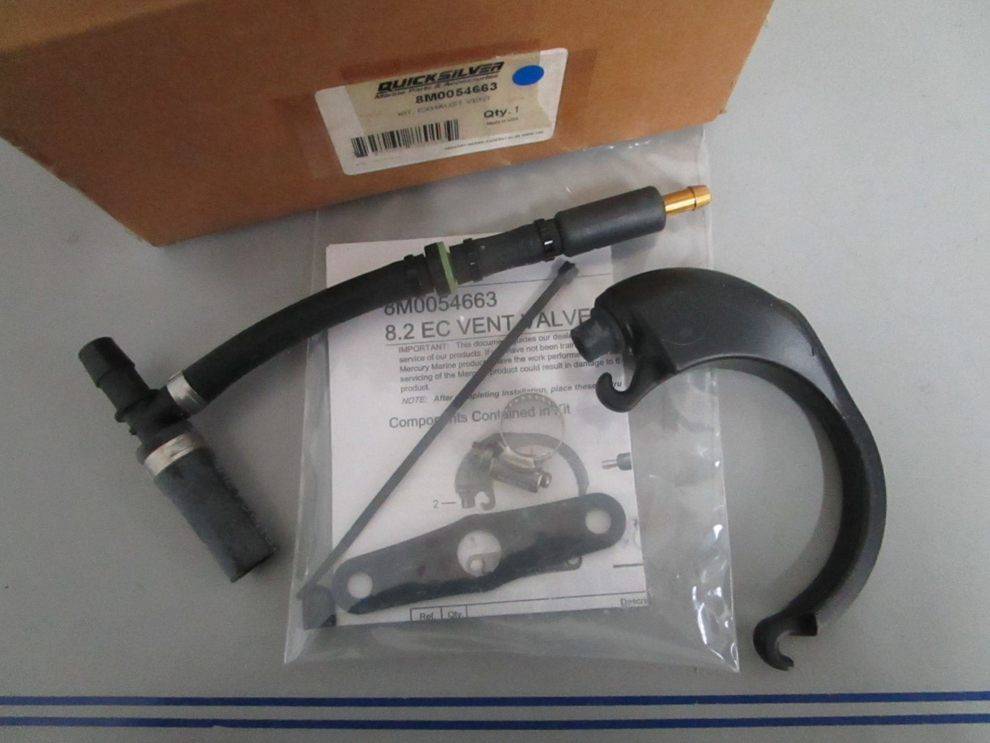 NEW OEM 8M0054663 Mercury Quicksilver Exhaust Vent Hose 0820