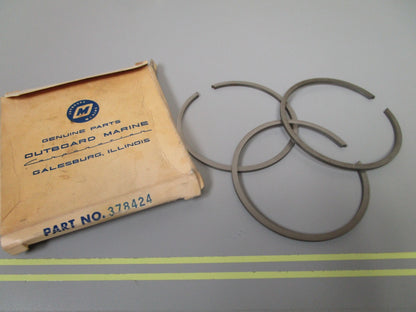 *NEW OEM* 0810 OMC Johnson Evinrude 3 Piston Ring Set 378424 0378424
