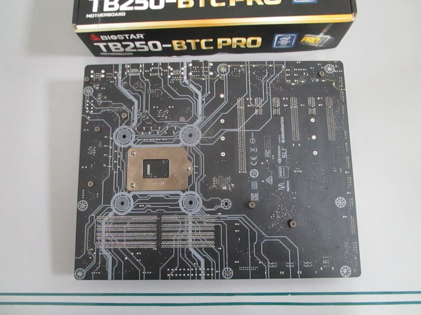 Biostar NEW TB250-BTC PRO LGA1151 B250 DDR4 12 PCIe GPU Mining Motherboard 0820