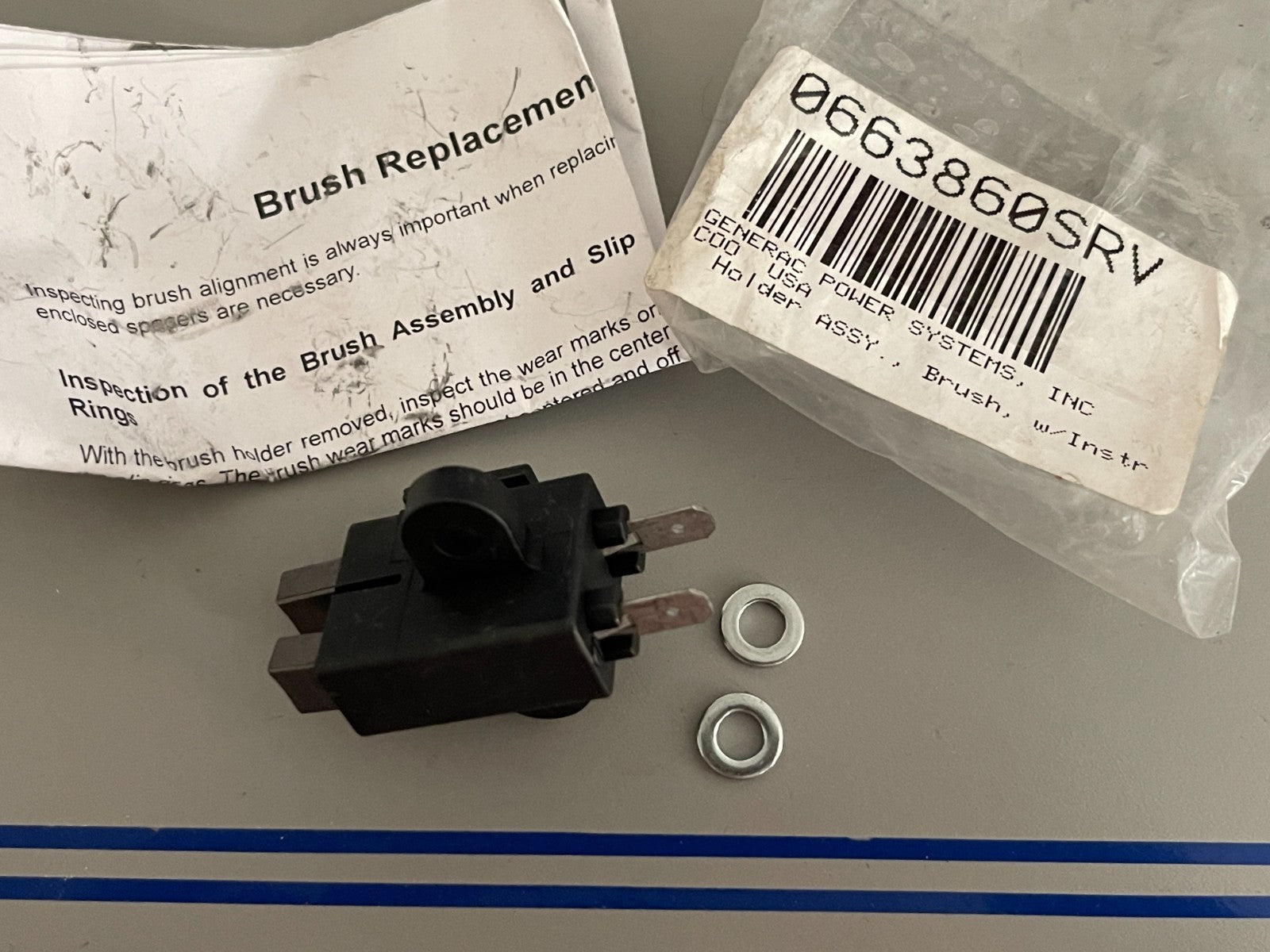 *NEW OEM* 0720 Generac Brush Holder 0663860SRV