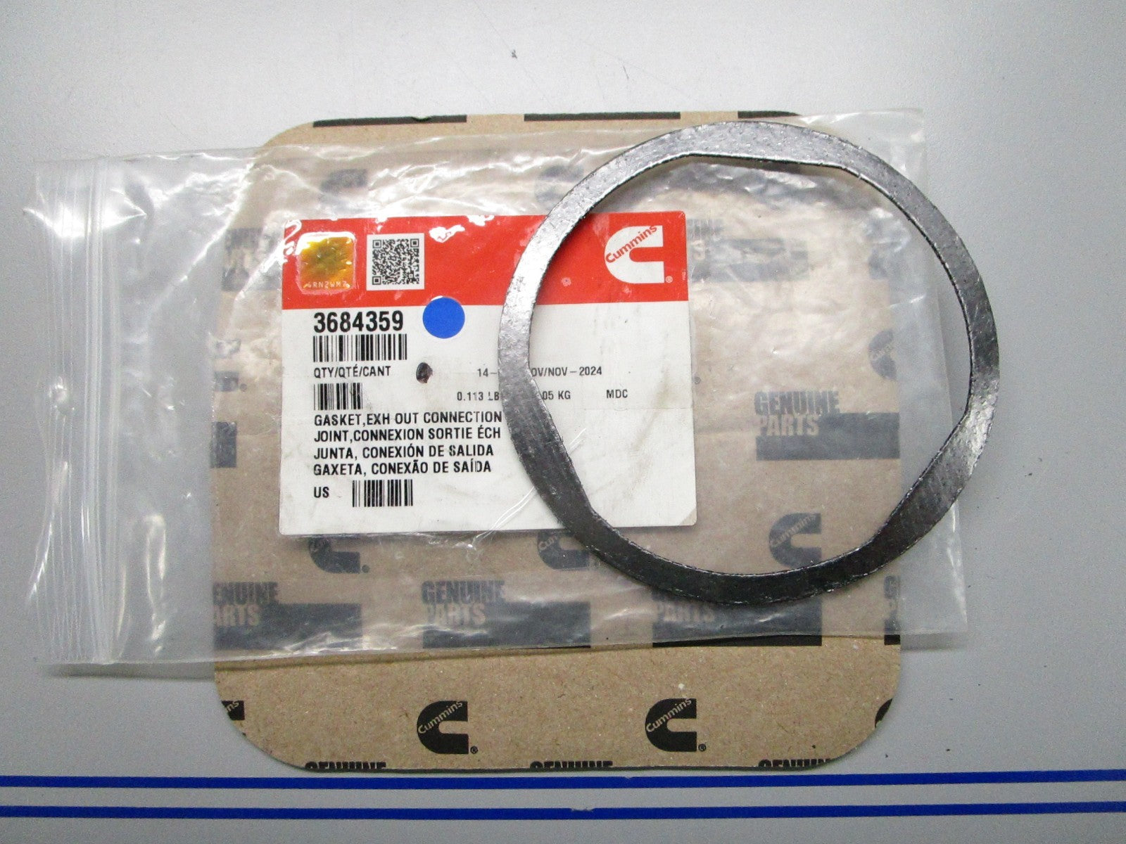 *NEW OEM* 0810 Cummins Exhaust Out Connection Gasket 3684359