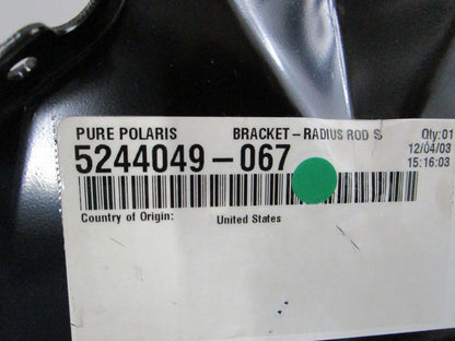 NEW OEM 5244049-067 Polaris Radius Rod Support Bracket 0810