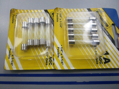 NEW (LOT OF 10) BP/AGC-1-RP Bussmann 1/4" x 1 1/4" 1A Fuse 0810