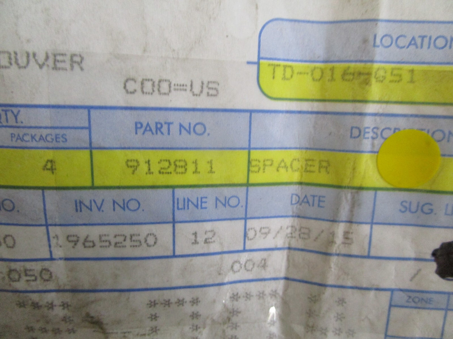 *NEW OEM* (LOT OF 2) 0810 OMC Johnson Evinrude Spacer 912811 0912811