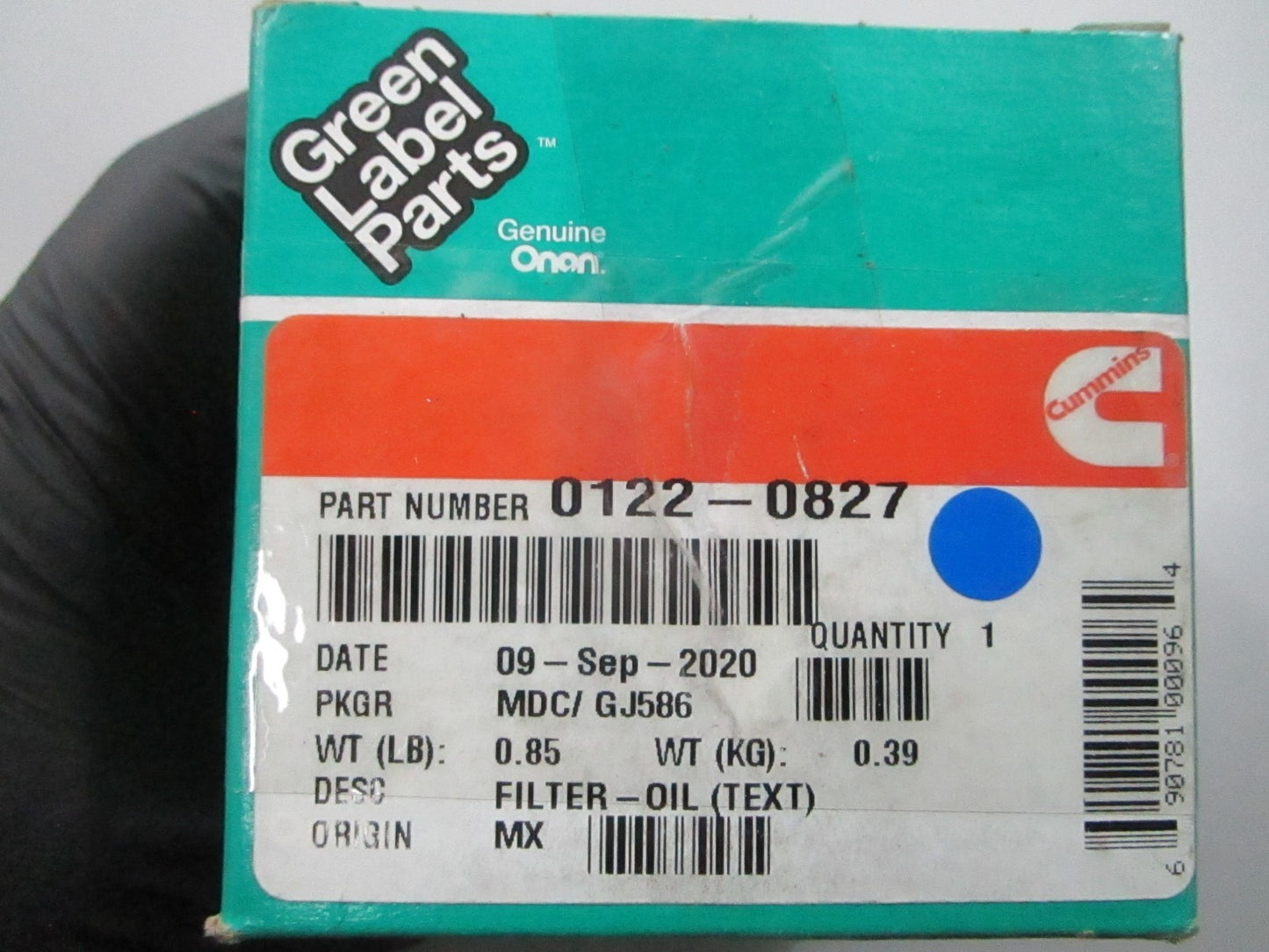 *NEW OEM* 0810 Onan Oil Filter 0122-0827