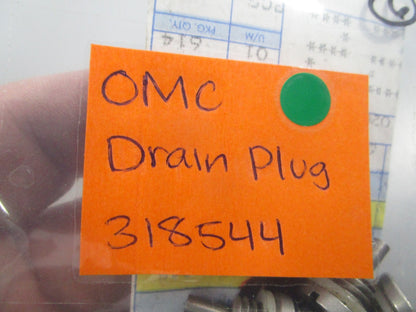 NEW OEM 318544 0318544 OMC Johnson Evinrude Drain Plug 0810