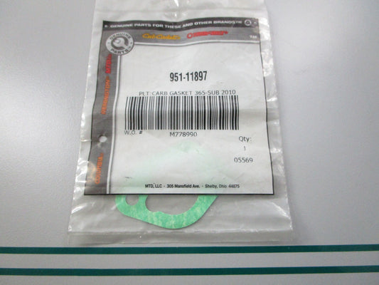 NEW OEM 951-11897 MTD Carburetor Gasket 0810