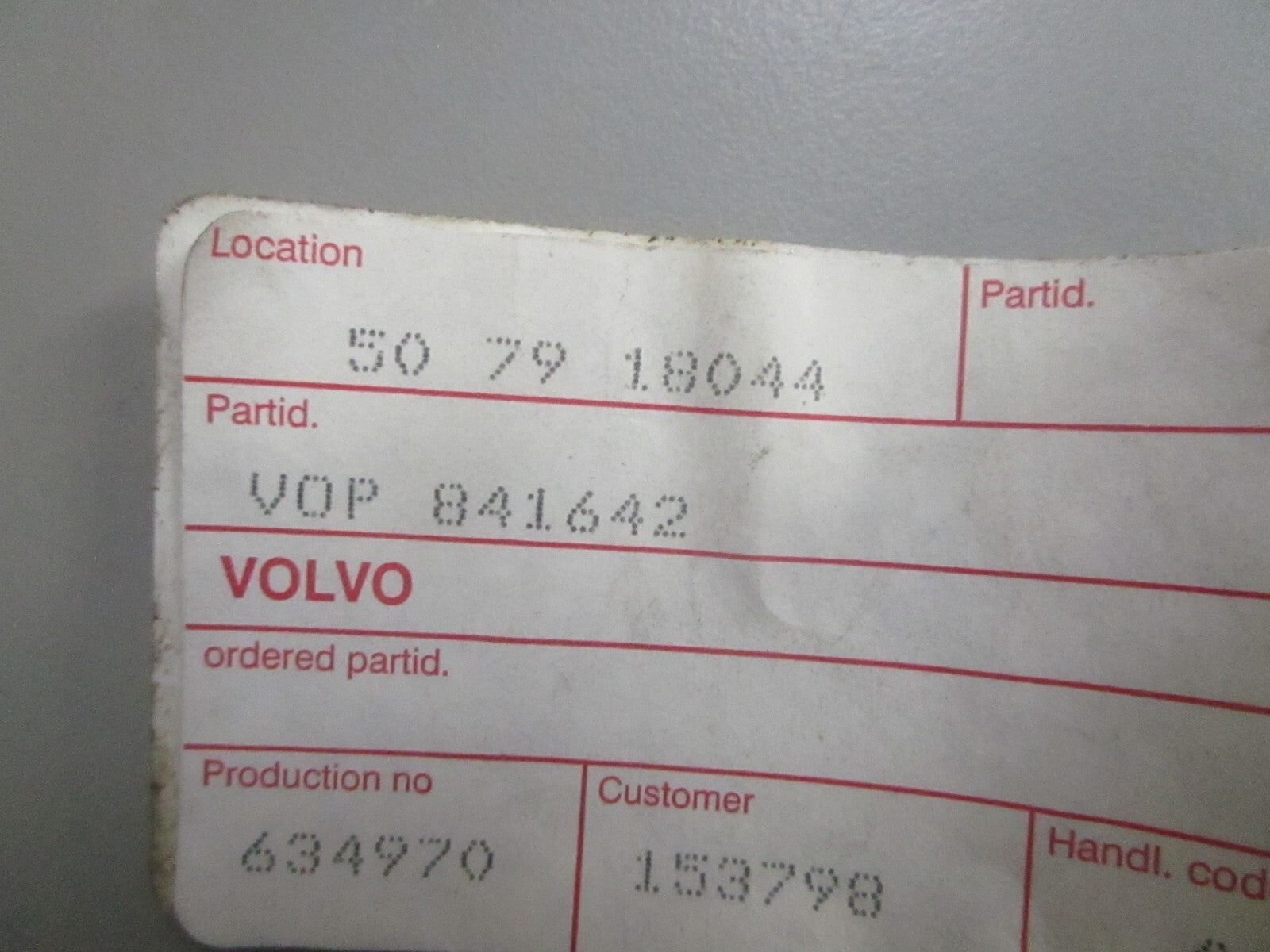 *NEW OEM* 0810 Volvo Penta Seal Kit 841642