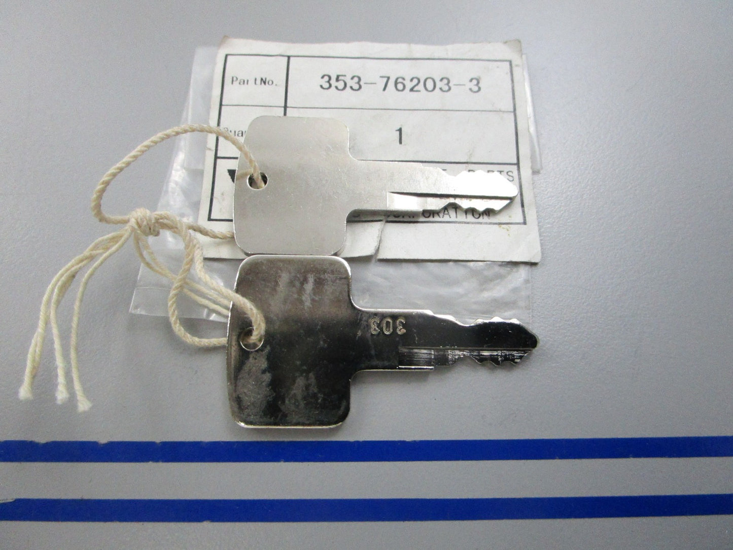 NEW OEM 353-76203-3 353762033 Tohatsu (303) Main Switch Key Set 0810