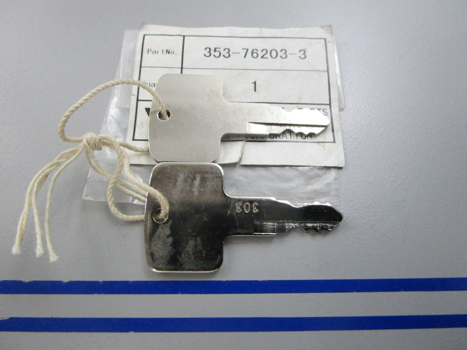 NEW OEM 353-76203-3 353762033 Tohatsu (303) Main Switch Key Set 0810
