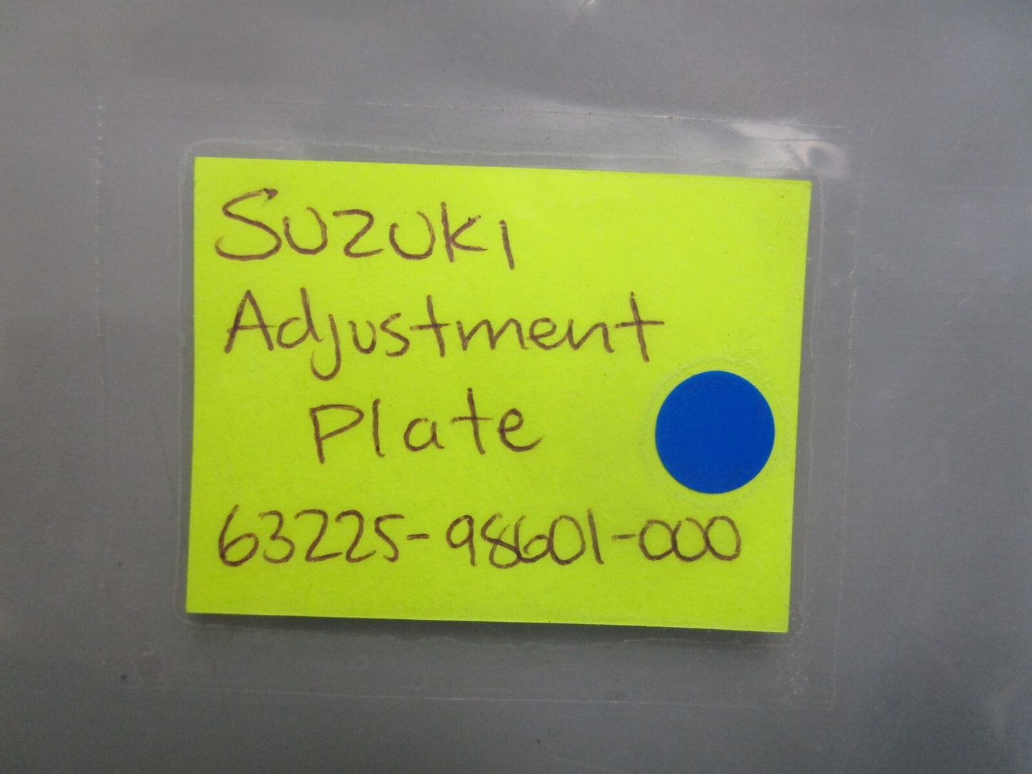 *NEW OEM* 0810 Suzuki Adjustment Plate 63225-98601-000