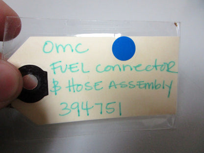 *NEW OEM* 0720 OMC Johnson Evinrude Fuel Connector & Hose Assembly 394751