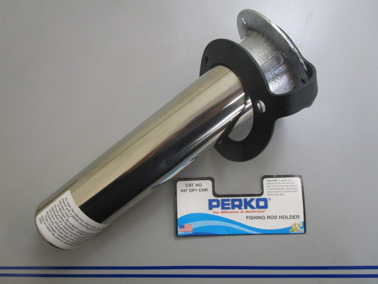 *NEW* 0820 Perko Flush Mount Rod Holder 447-DP1-CHR