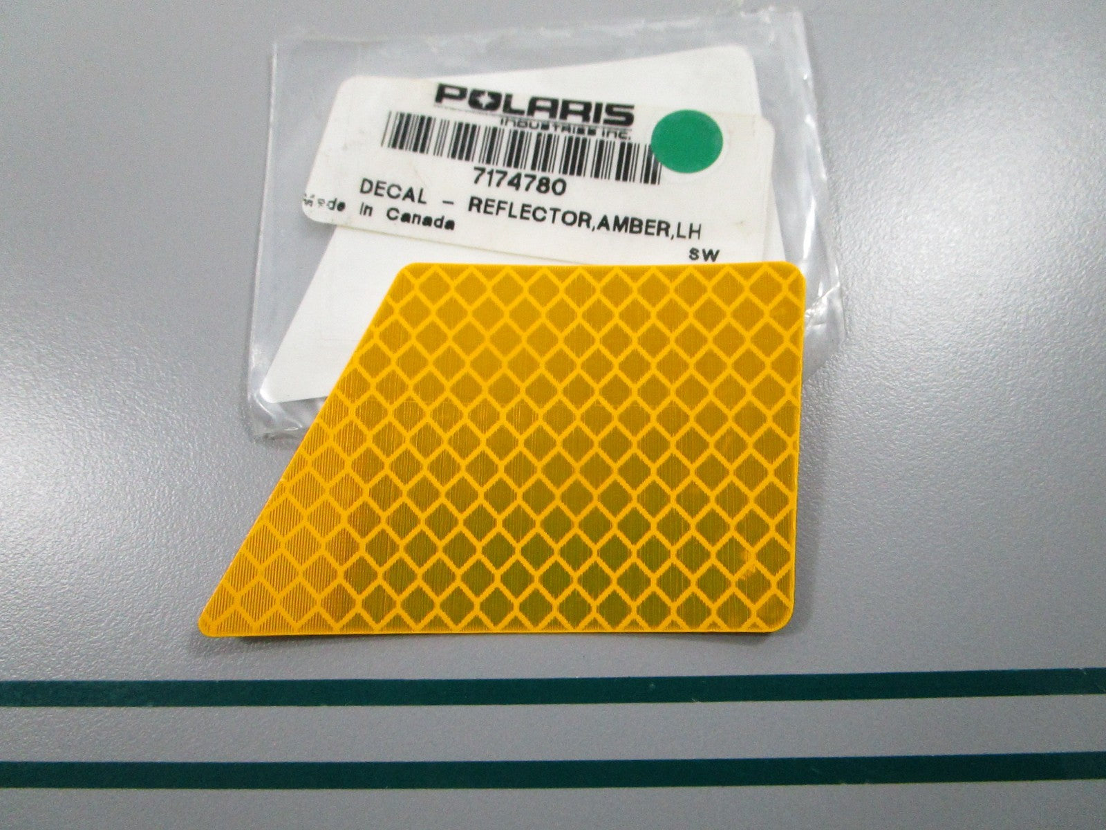 NEW OEM 7174780 Polaris LH Amber Reflector Decal 0810