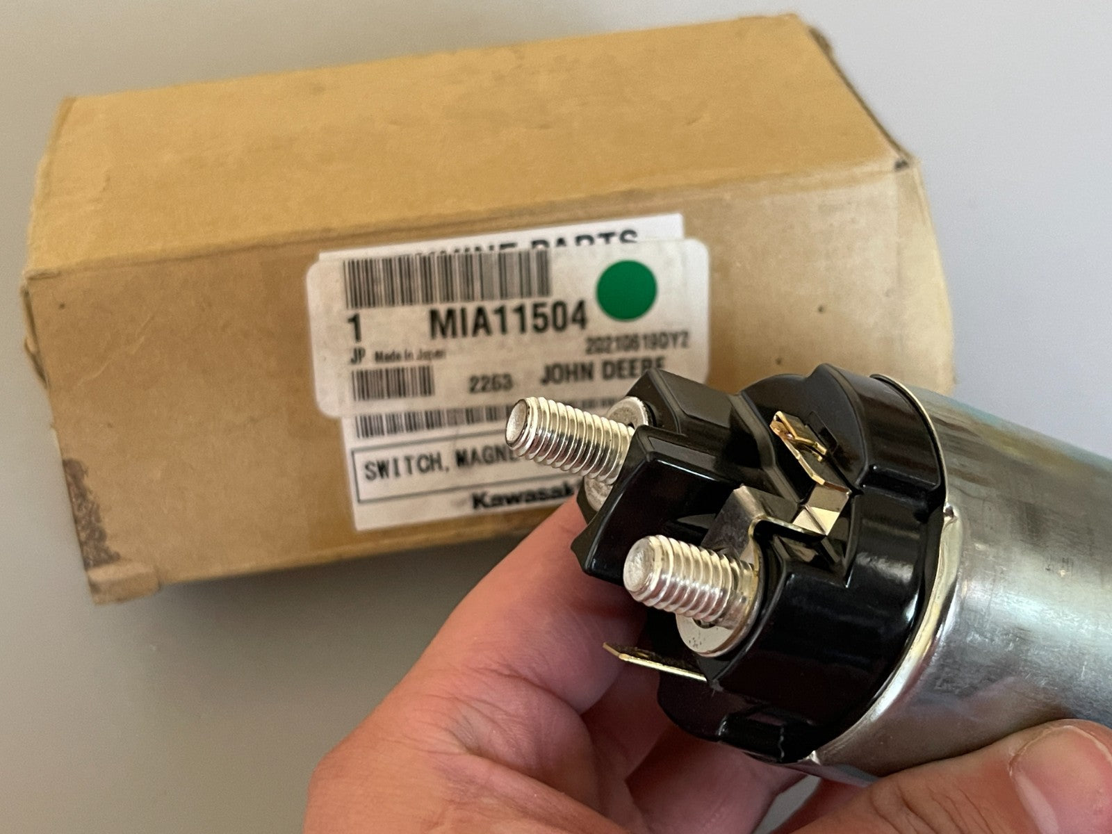 John Deere MIA11504 NEW OEM Starter Solenoid 12V X300 X500 X700 ZTrak LX 0720