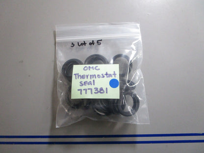 *NEW OEM* (LOT OF 5) 0810 OMC Johnson Evinrude Thermostat Seal 777381 0777381