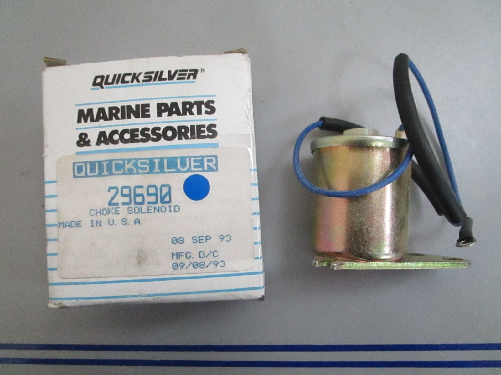 *NEW OEM* 0820 Mercury Quicksilver Choke Solenoid 29690