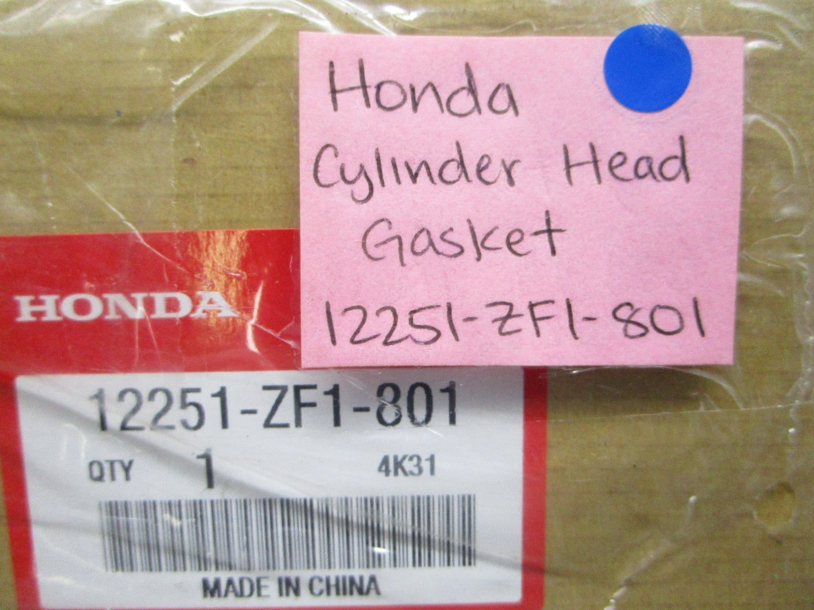 *NEW OEM* 0810 Honda Cylinder Head Gasket 12251-ZF1-801