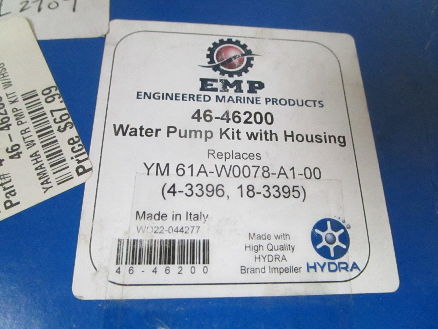 *NEW* 0720 EMP Water Pump Kit 4-3396 Replaces: 46-46200 61A-W0078-A1-00 18-3395