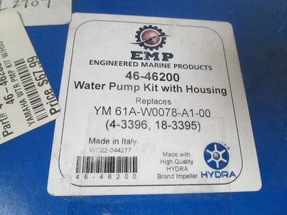 *NEW* 0720 EMP Water Pump Kit 4-3396 Replaces: 46-46200 61A-W0078-A1-00 18-3395
