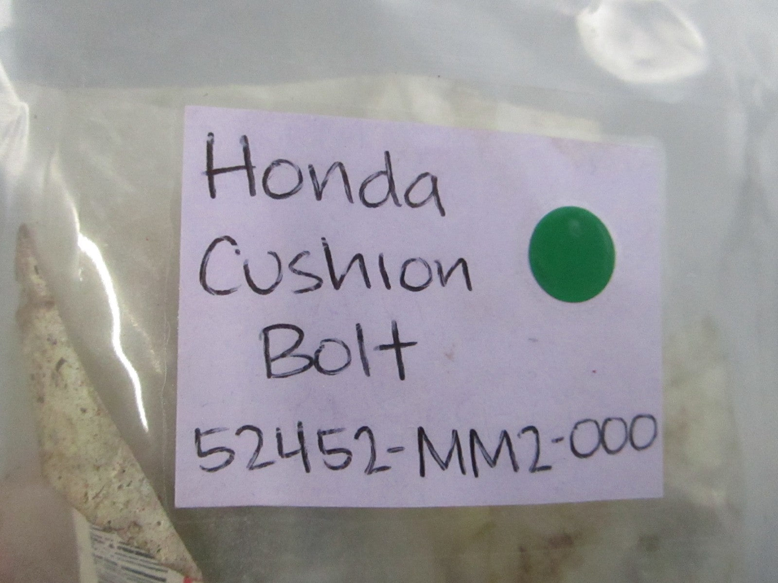 NEW OEM 52452-MM2-000 Honda Cushion Bolt 0810